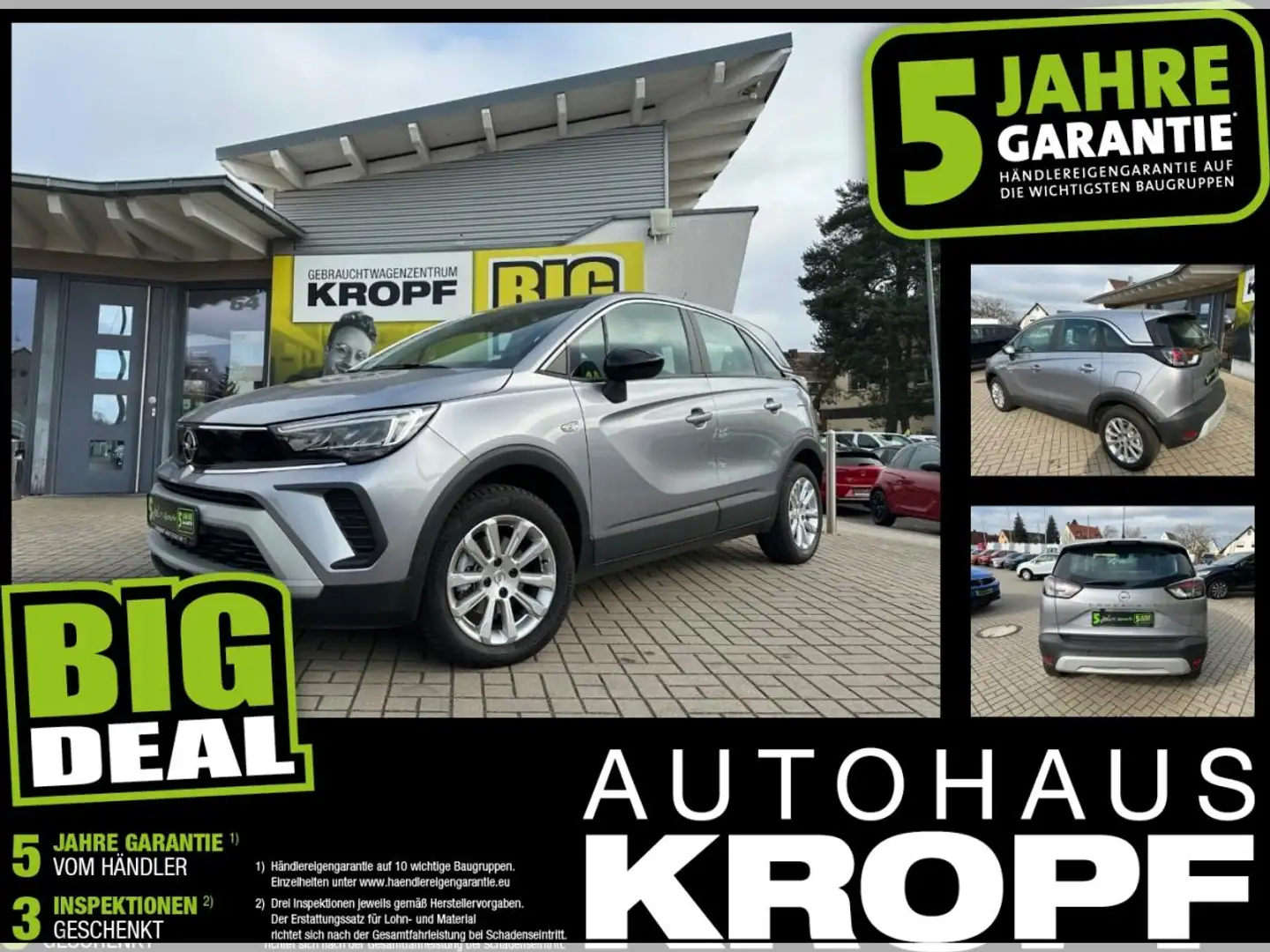 Opel Crossland 1.2T Elegance Automatik Kamera LED Grau - 1