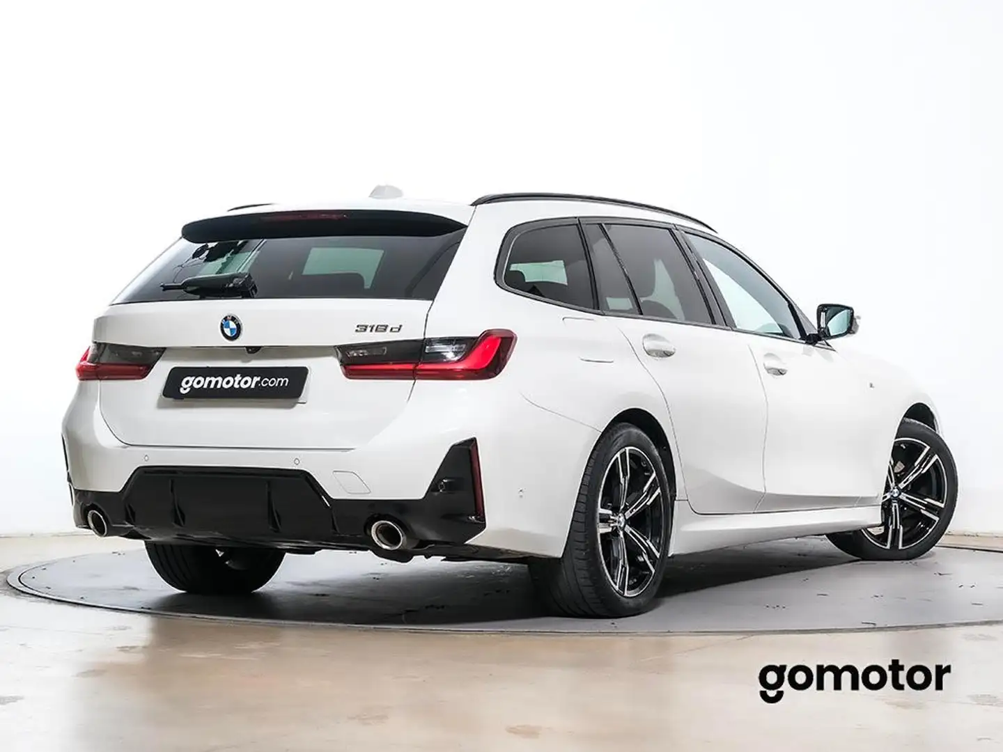 BMW 318 318dA Touring Blanco - 2