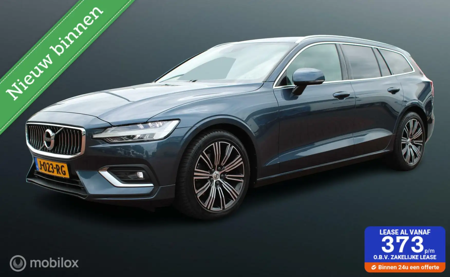 Volvo V60 2.0 B4 Inscription 200 pk, Leer, Memory, stoel + s Bleu - 1