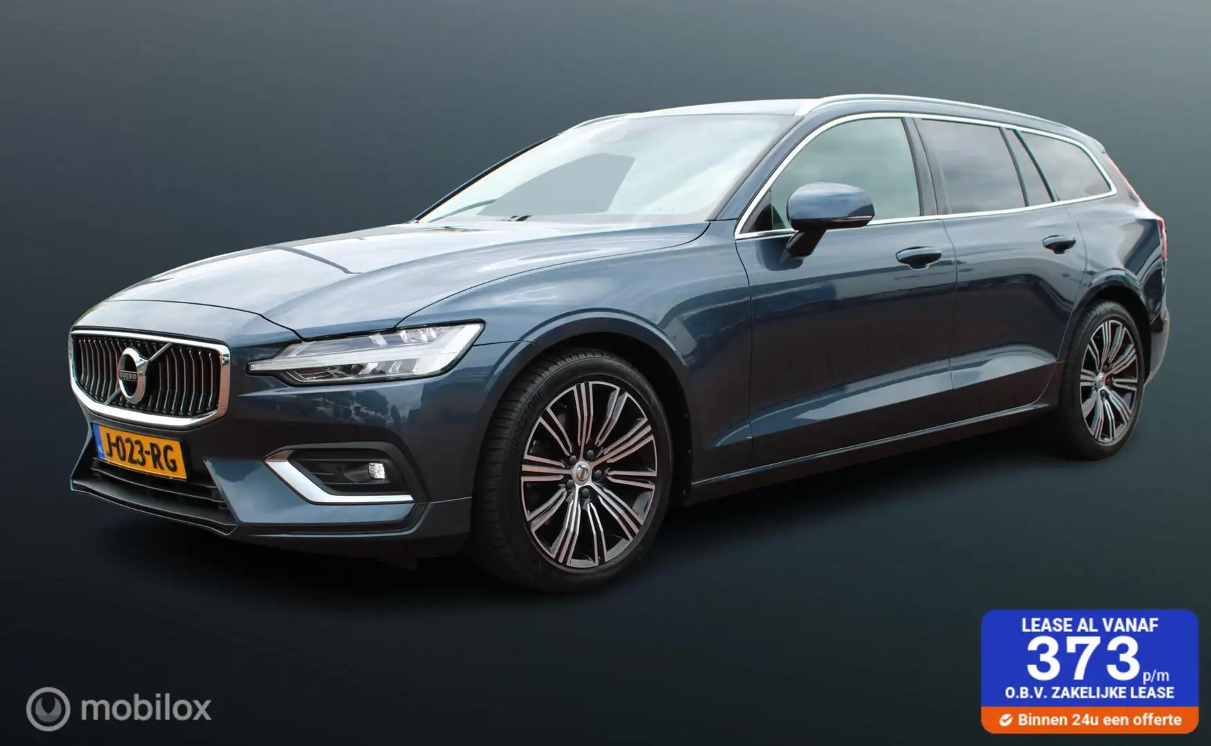 Volvo V60 2.0 B4 Inscription 200 pk, Leer, Memory, stoel + s Bleu - 1