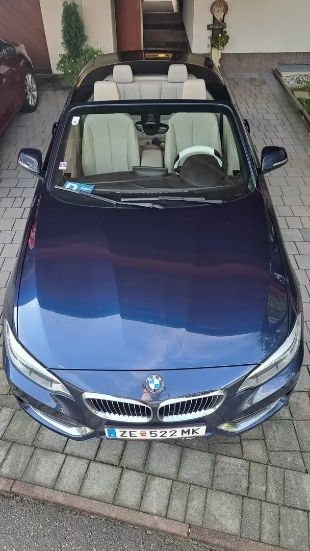 BMW 220 220d Cabrio Aut. Luxury Line Blau - 1