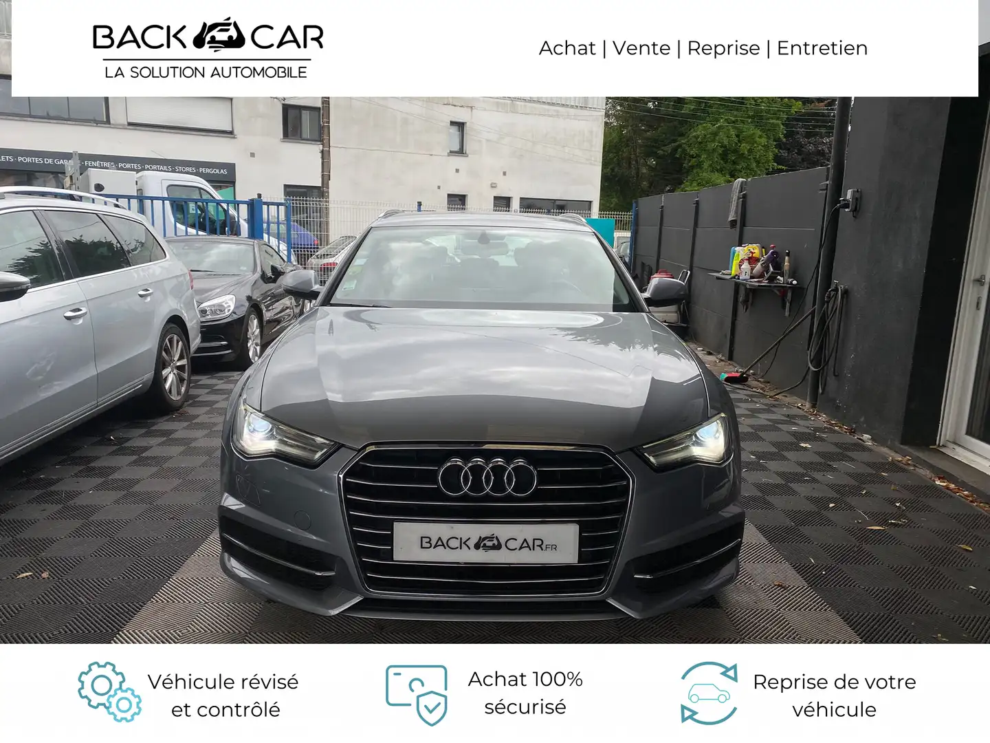 Audi A6 2.0 TDI ultra 190 S Tronic 7 S line Gris - 2