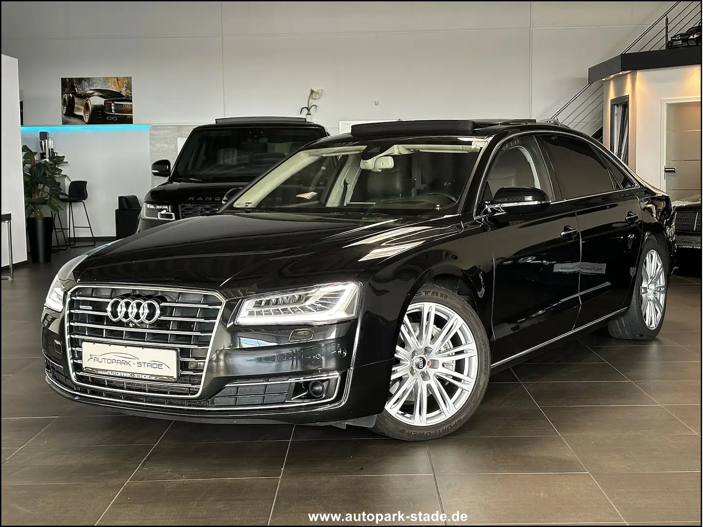 Audi A8 3.0 TDI Lang qu absolout VOLL TV Chauffeur Negro - 2