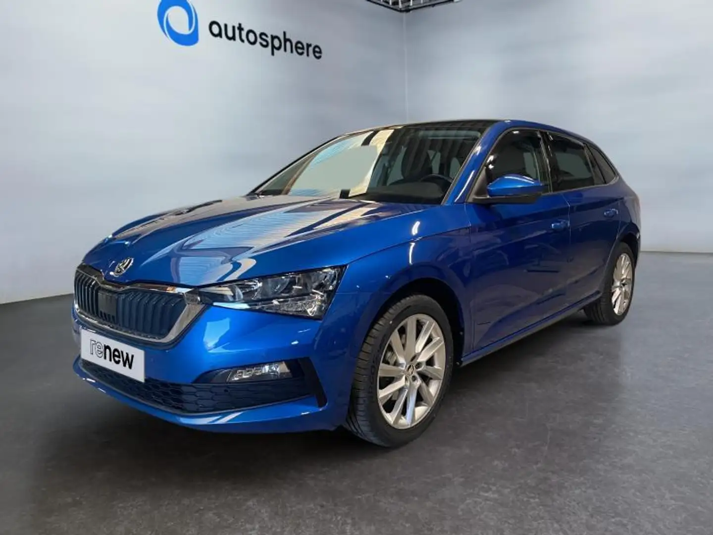 Skoda Scala Boite auto*Carplay*Capteurs Av/Ar*Sièges Av chauf Blauw - 1