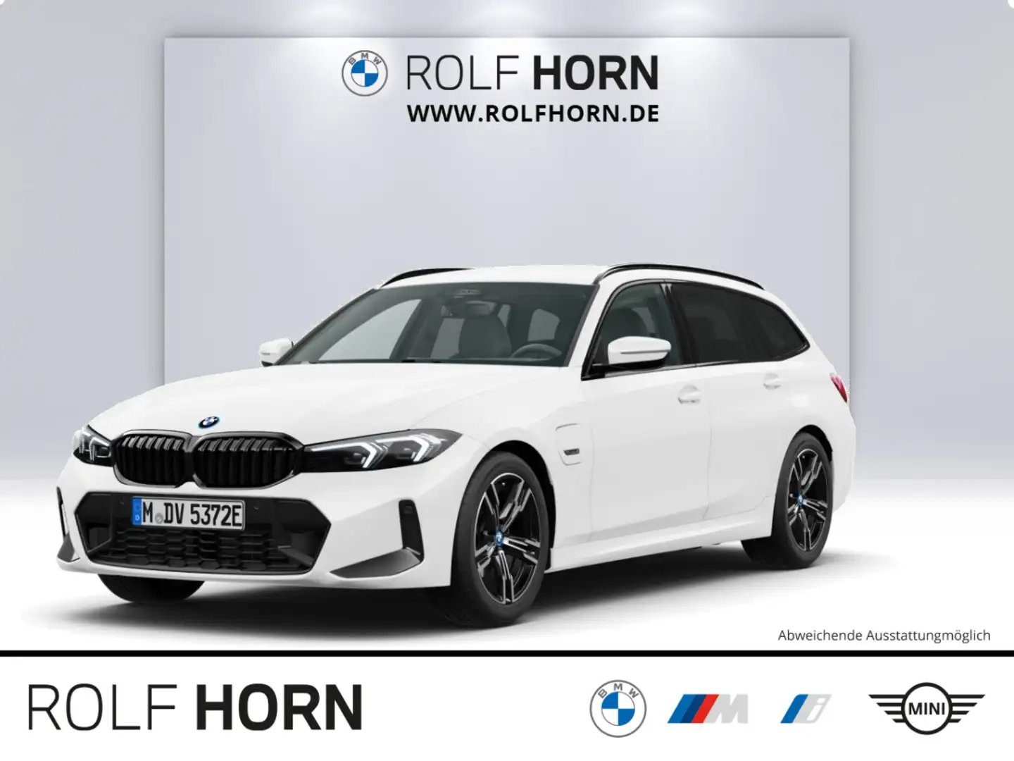 BMW 320 e Touring M Sport Autom Navi HiFi SHZ 18" DAB Blanc - 1