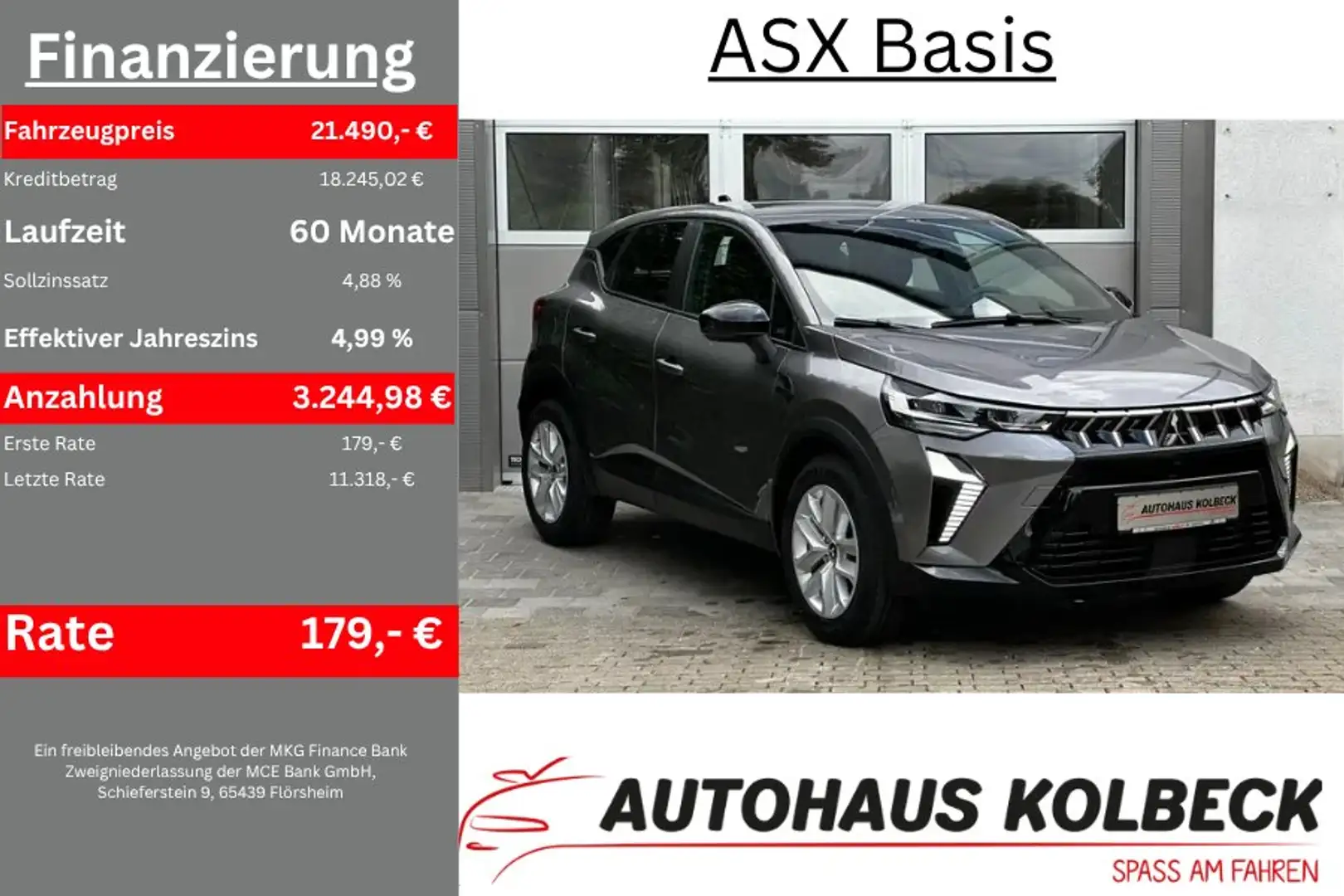 Mitsubishi ASX Basis Grau - 1