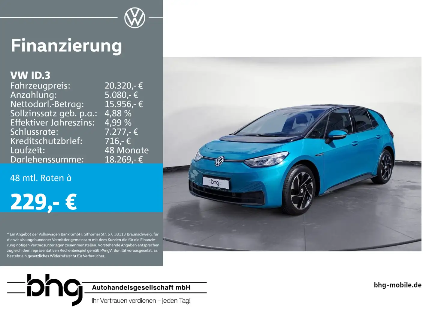 Volkswagen ID.3 Pro Navi connect Augmented-Reality HUD LED Grün - 1