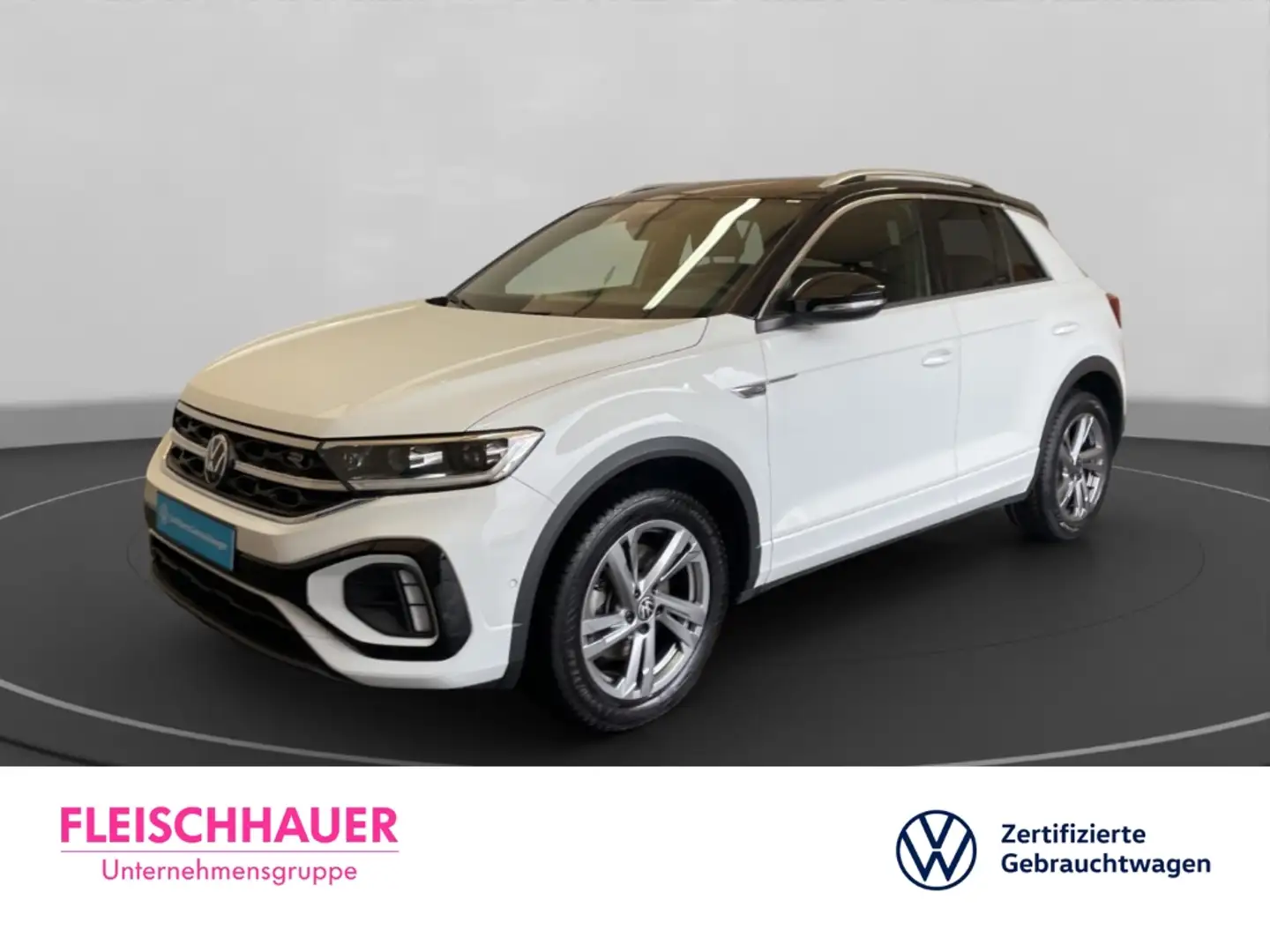 Volkswagen T-Roc R-Line 2.0 TDI LED AHK SHZ PDC Kamera App-Connect Blanc - 1