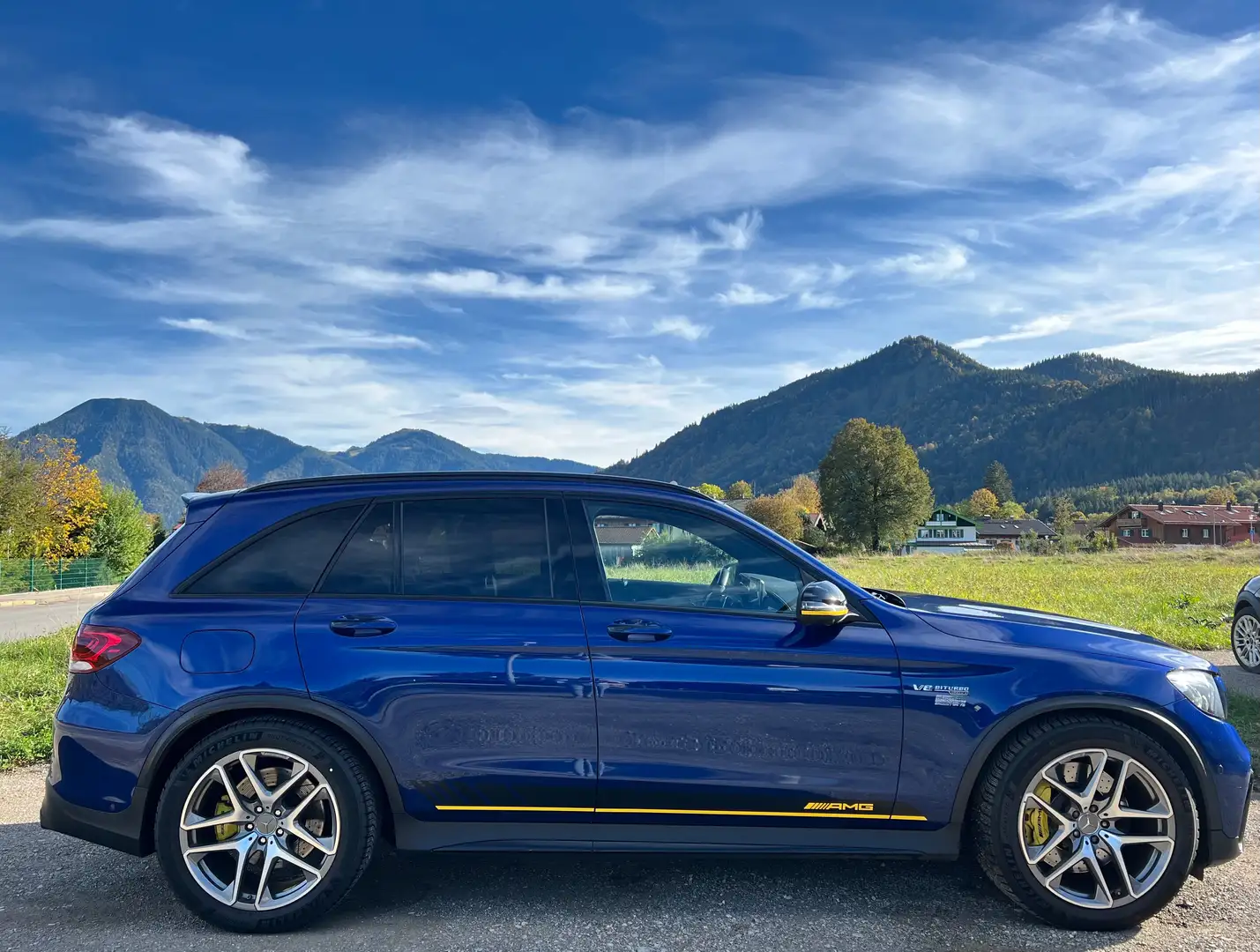 Mercedes-Benz GLC 63 AMG 4Matic+ Edition 1 Performance *PANO*HU Neu*VOLL* Azul - 2