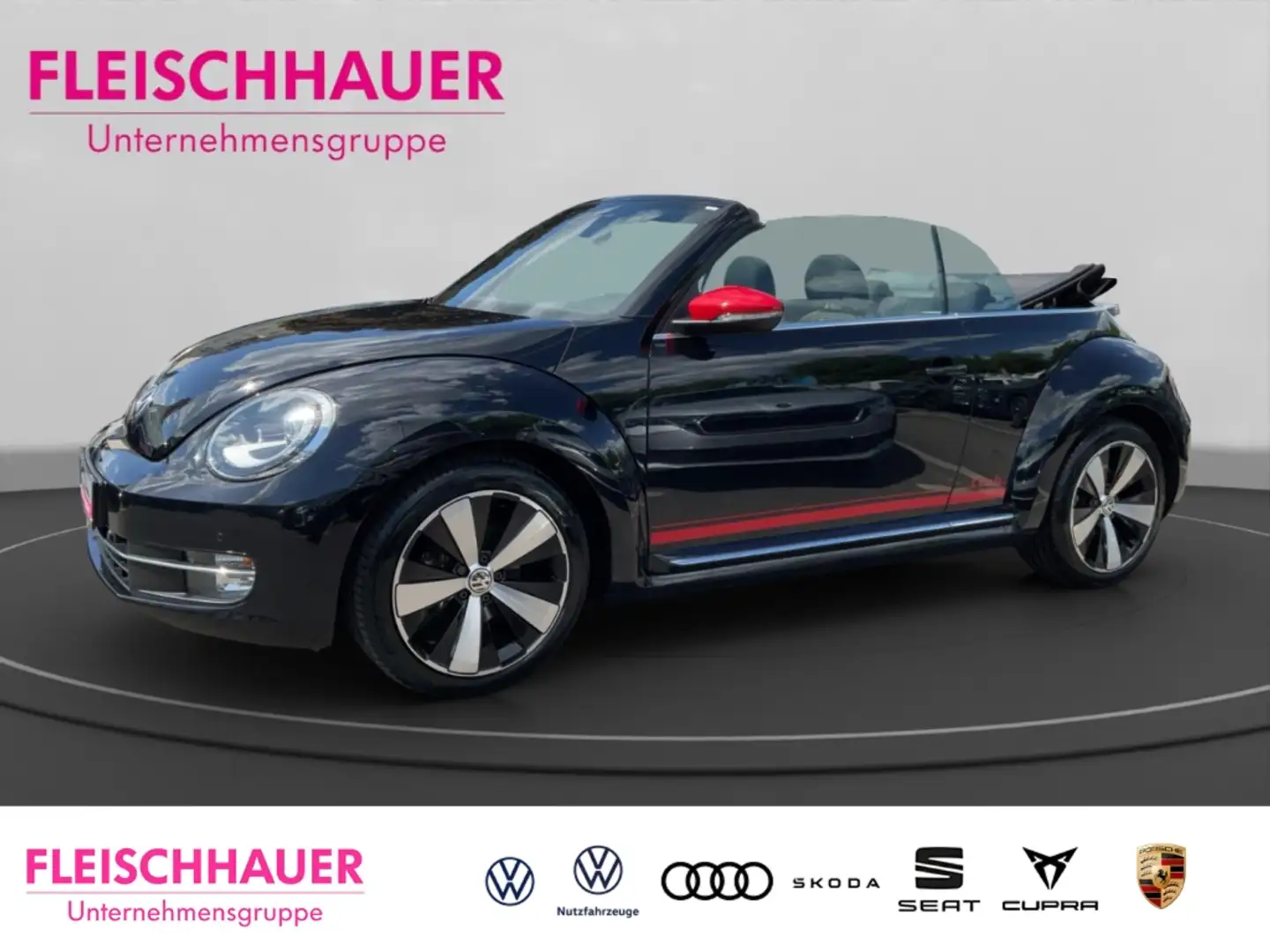 Volkswagen Beetle Cabriolet 1.4 TSI 150 PS Navi Bi-Xenon Klimaautom crna - 1