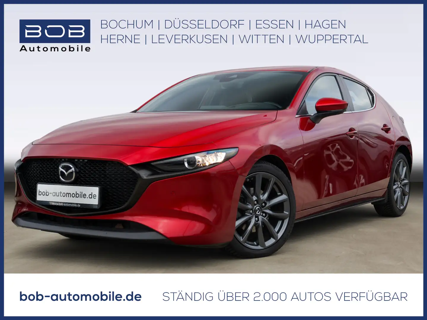 Mazda 3 SKYACTIV-G 2.0 M Hybrid Navi+HUD+360°Kamera Rot - 1