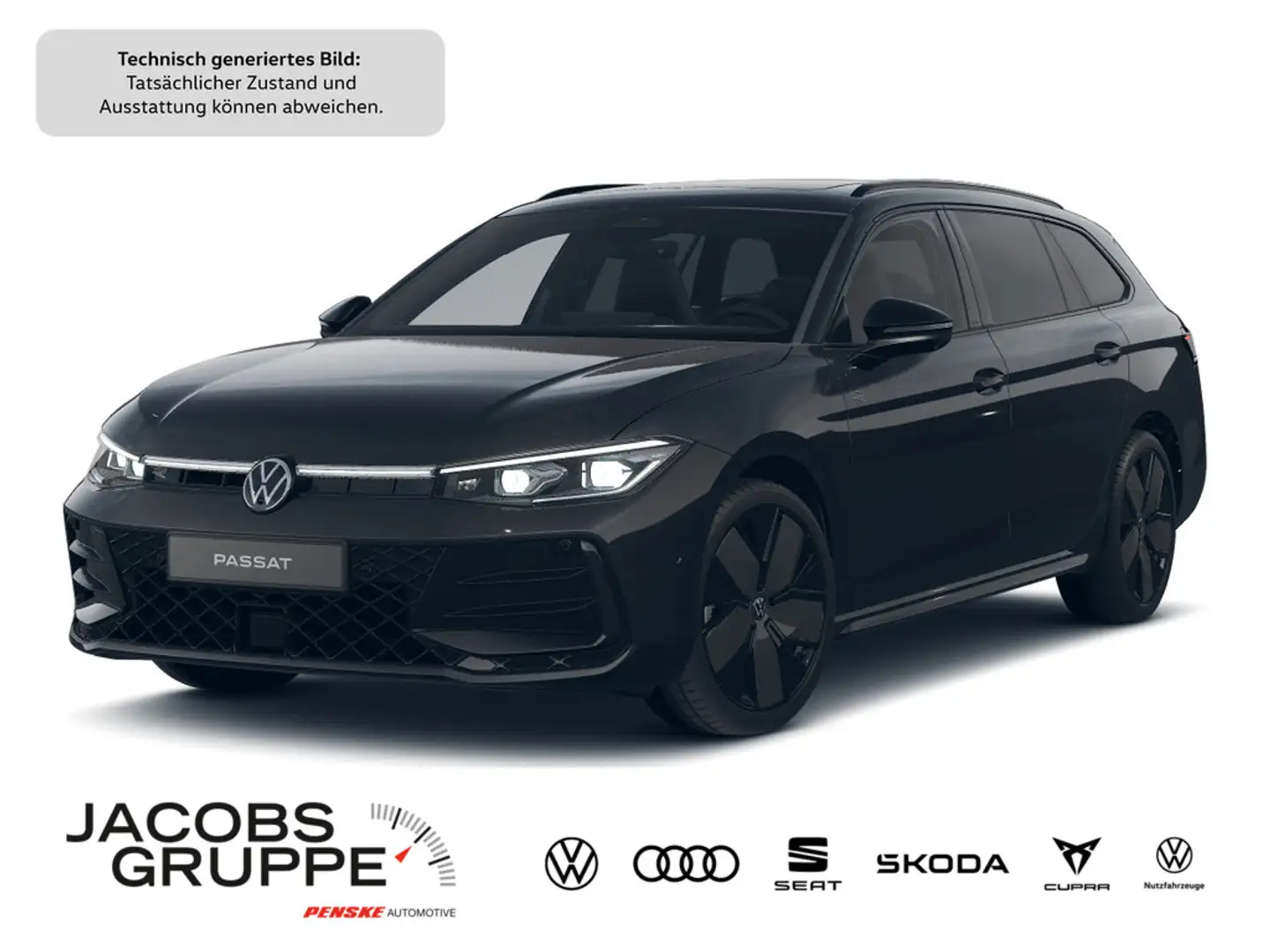 Volkswagen Passat Variant 2.0 TDI 4M R-Line "Black Style" Schwarz - 1