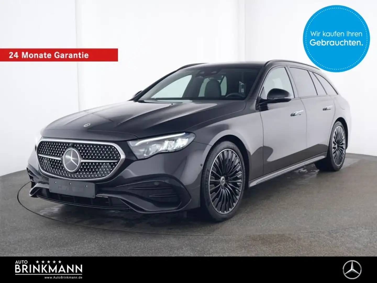 Mercedes-Benz E 300 E300deT AMG-LINE/AHK/NIGHT/DISTRONIC/20"/KAM/LED Gris - 1