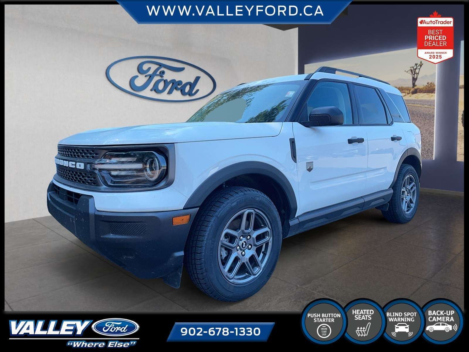 White 2025 Ford Bronco Sport SUV / Crossover All-Wheel Drive 8-Speed Automatic
