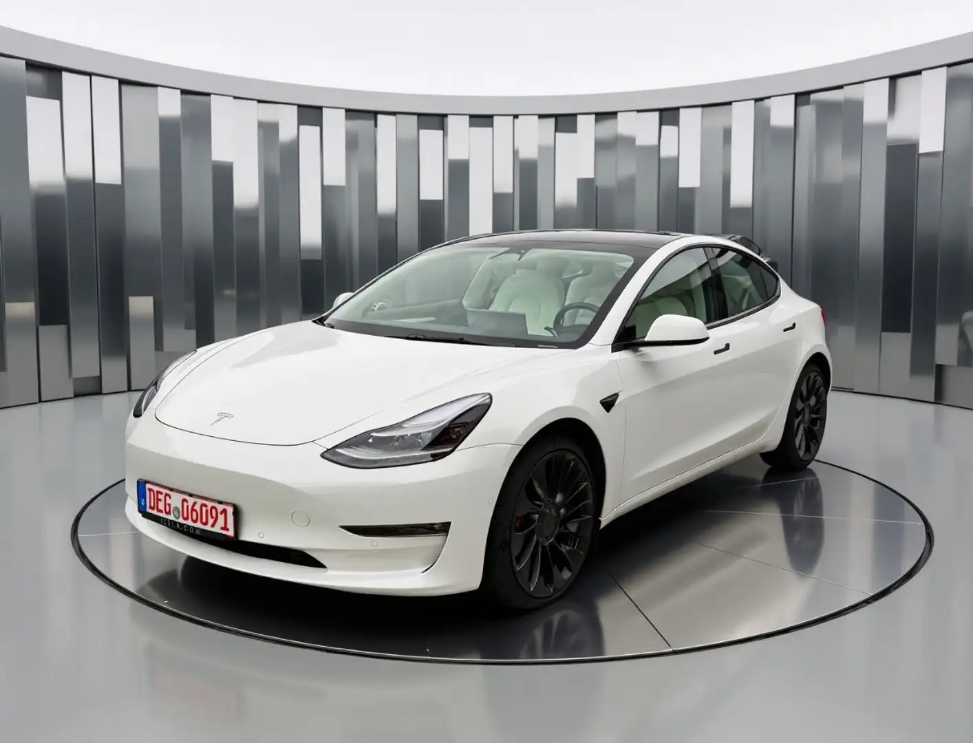 Tesla Model 3 Performance Dual AWD SOH92,4% WP LIFT Blanc - 1