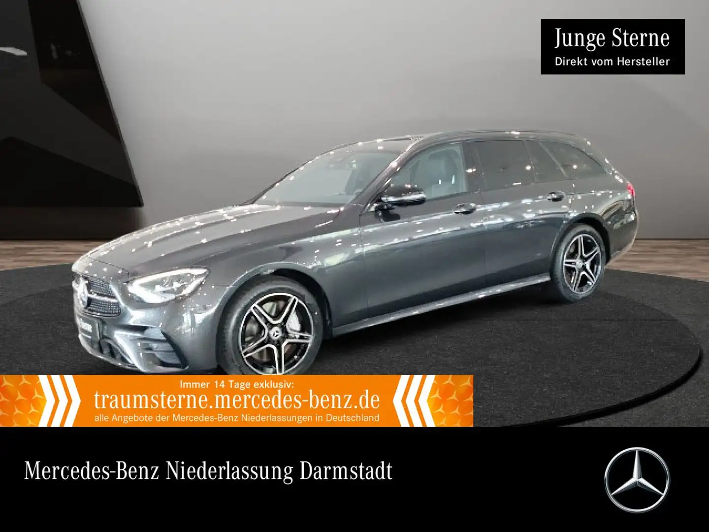 Mercedes-Benz E 300 e T AMG+NIGHT+360+AHK+LED+SPUR+TOTW+9G Gris - 1
