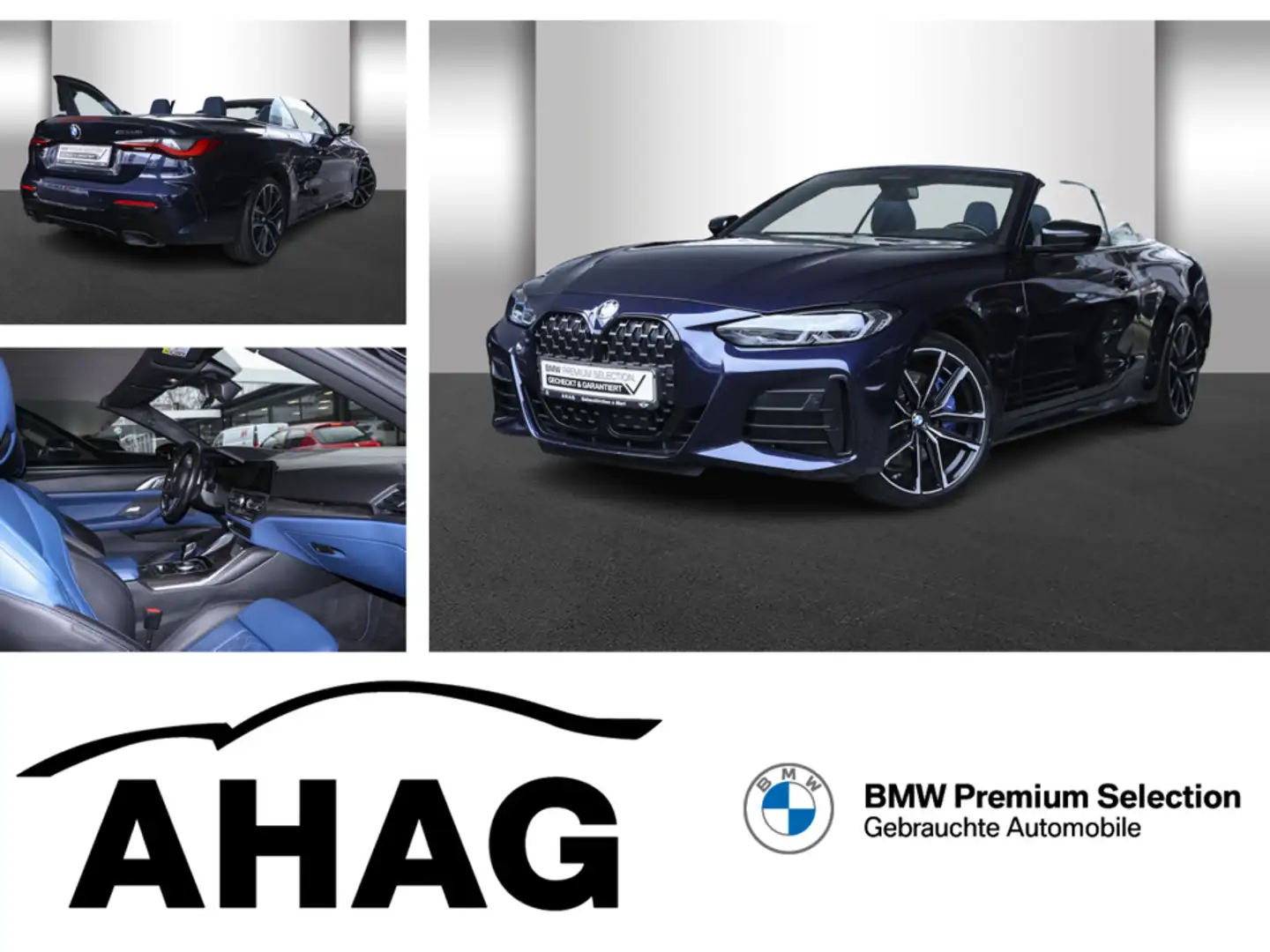BMW 440 M440i xDrive Cabrio Innovationsp. Sport Aut. AHK Blau - 1