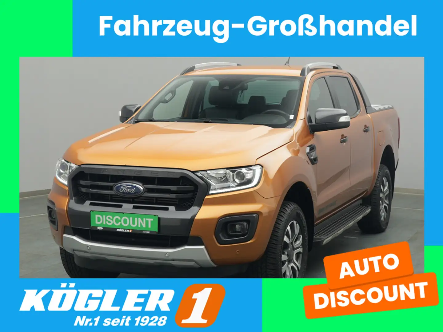 Ford Ranger Doka Wildtrak 200PS Aut. 4x4/AHK Orange - 1