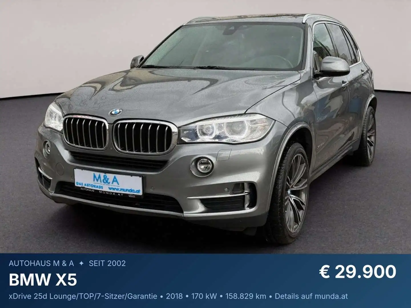 BMW X5 xDrive 25d Lounge/TOP/7-Sitzer/Garantie Grau - 1