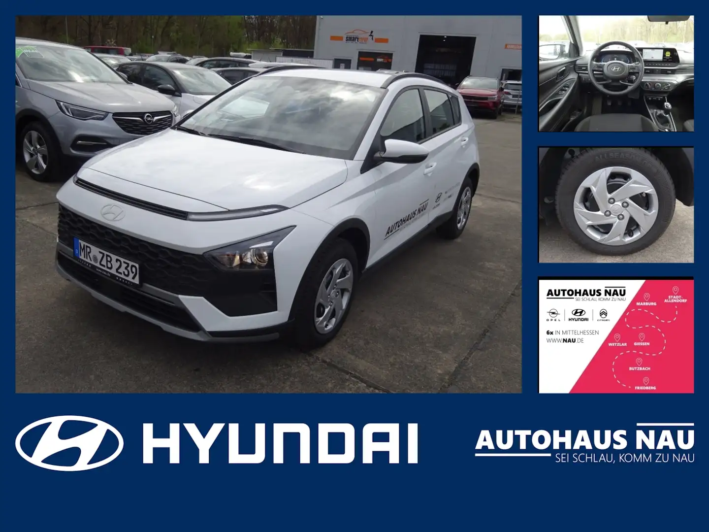 Hyundai BAYON 1.0 T-GDI Select inkl. Big Deal Blanco - 1