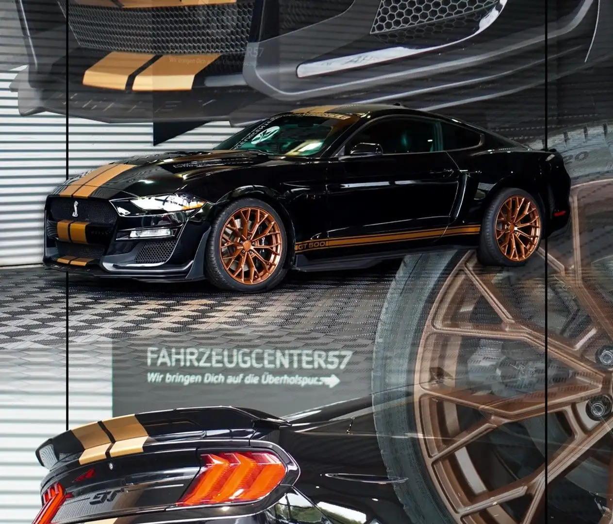 Ford Mustang 5.0 SHELBY GT 500 OPTIK/CARPLAY/ACC Negro - 1