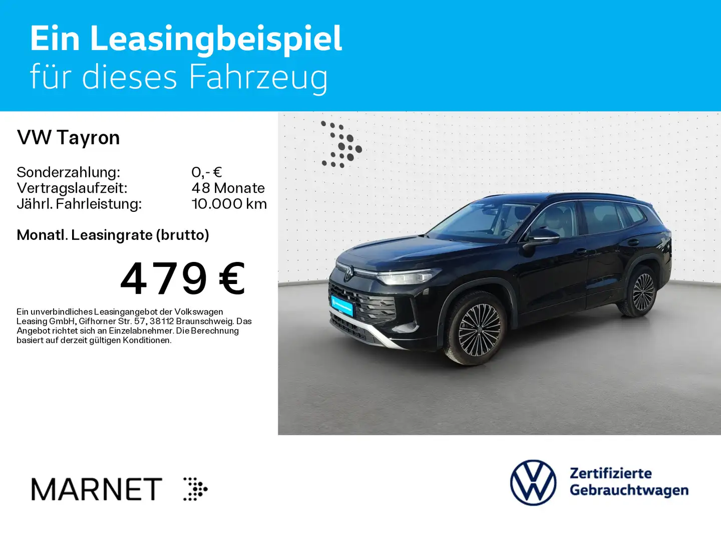 Volkswagen Tayron 1.5 eTSI DSG Life*AHK*Pano*Kamera*Keyless Schwarz - 2