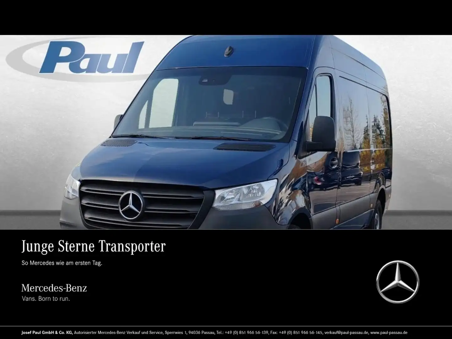 Mercedes-Benz Sprinter 317 CDI KA L2 AHK3,5+Kam+Kli+Nav+Tempomat Bleu - 1