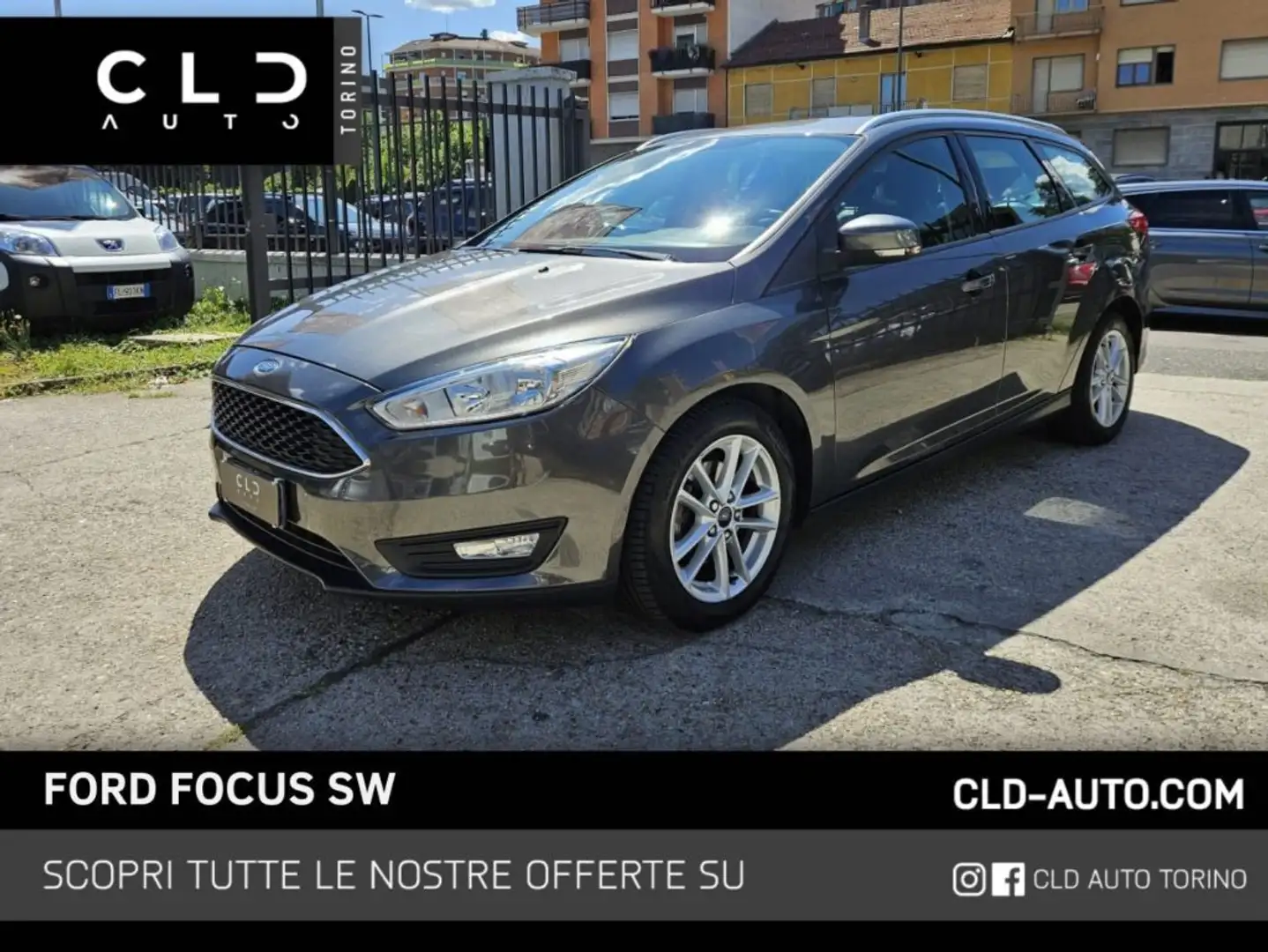 Ford Focus 1.5 TDCi 120 CV Start&Stop Powershift SW Gris - 1