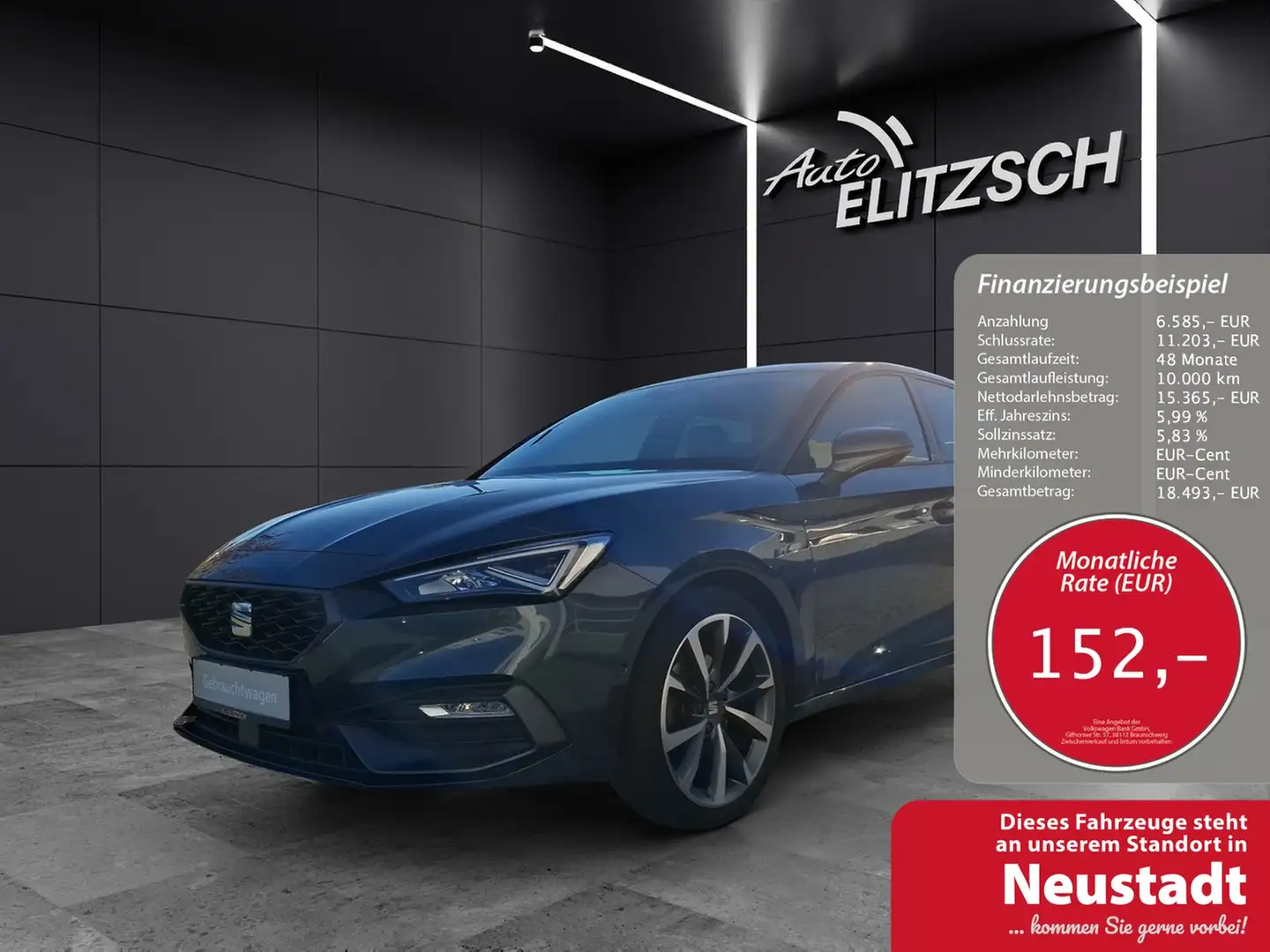 SEAT Leon eTSI FR-Line DSG LED ACC Park-Assist SH 18" Grau - 1