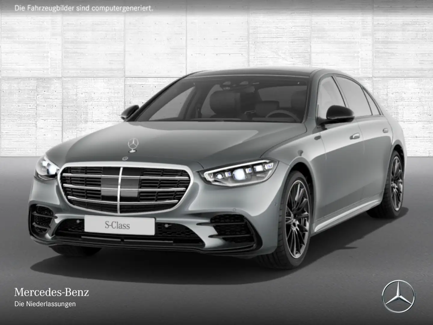 Mercedes-Benz S 450 d L 4M AMG+NIGHT+PANO+DIGITAL-L+BURMESTER3D Grau - 2