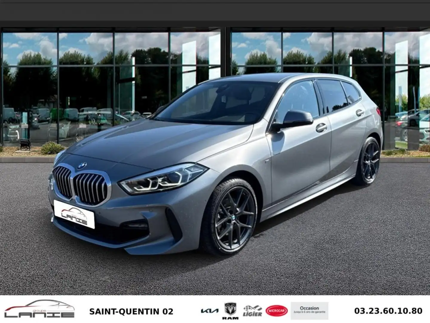 BMW F40 118i 136 ch DKG7 M Sport Gris - 1