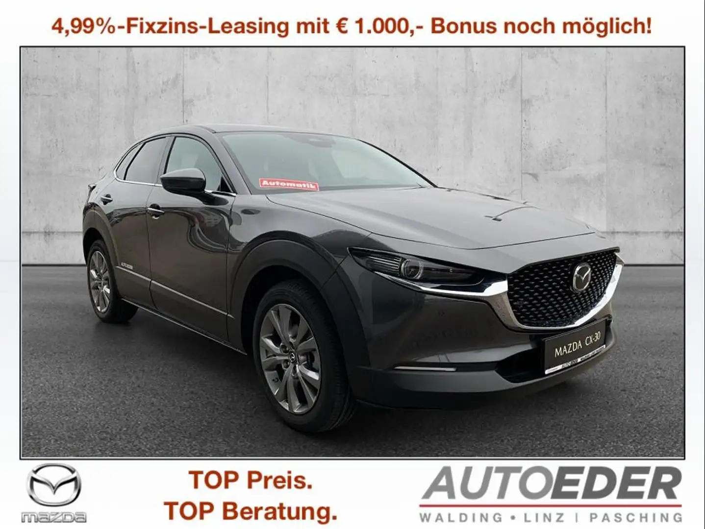 Mazda CX-30 e-Skyactive G140 Exclusive-Line Aut. Grau - 1