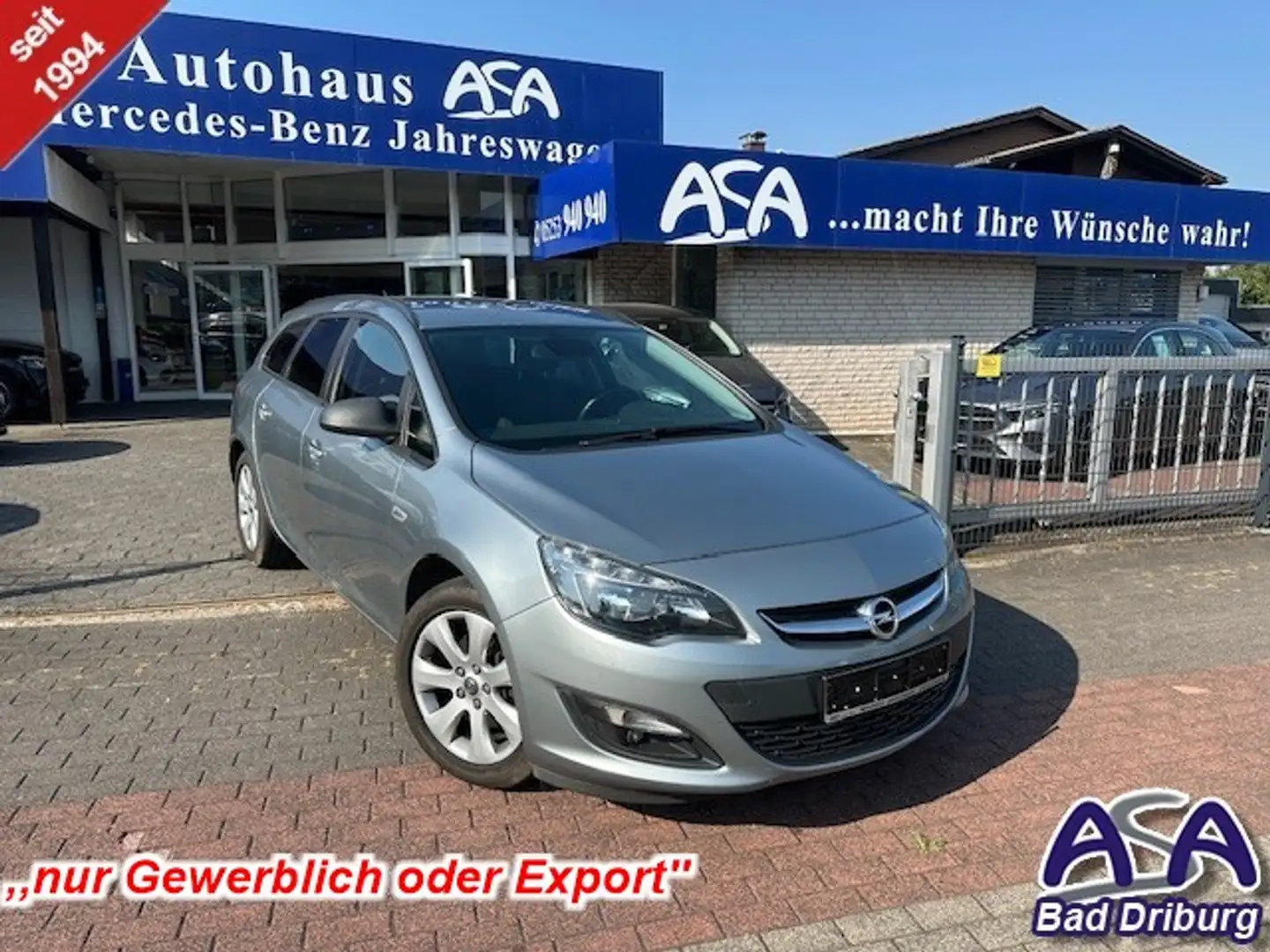 Opel Astra J 2.0 CDTI Style für Gewerbe/Export+8xRäder+AHK Silber - 1