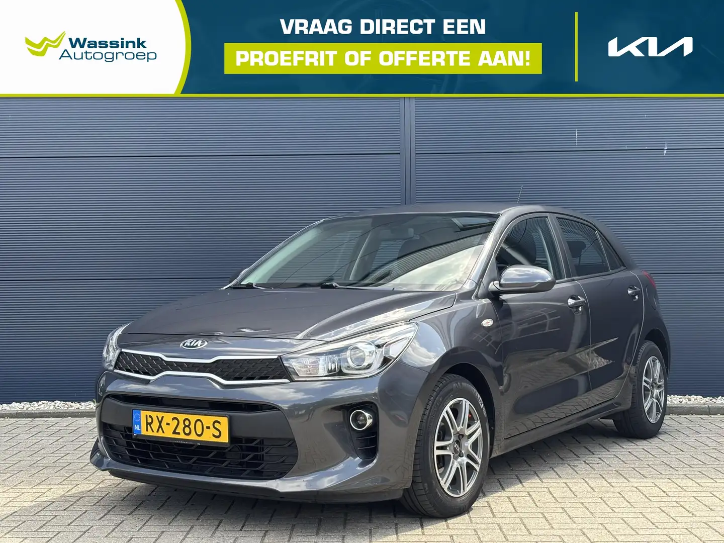 Kia Rio 1.0 T-GDI 100pk ComfortPlusLine Navigator I 15'' L Gris - 1