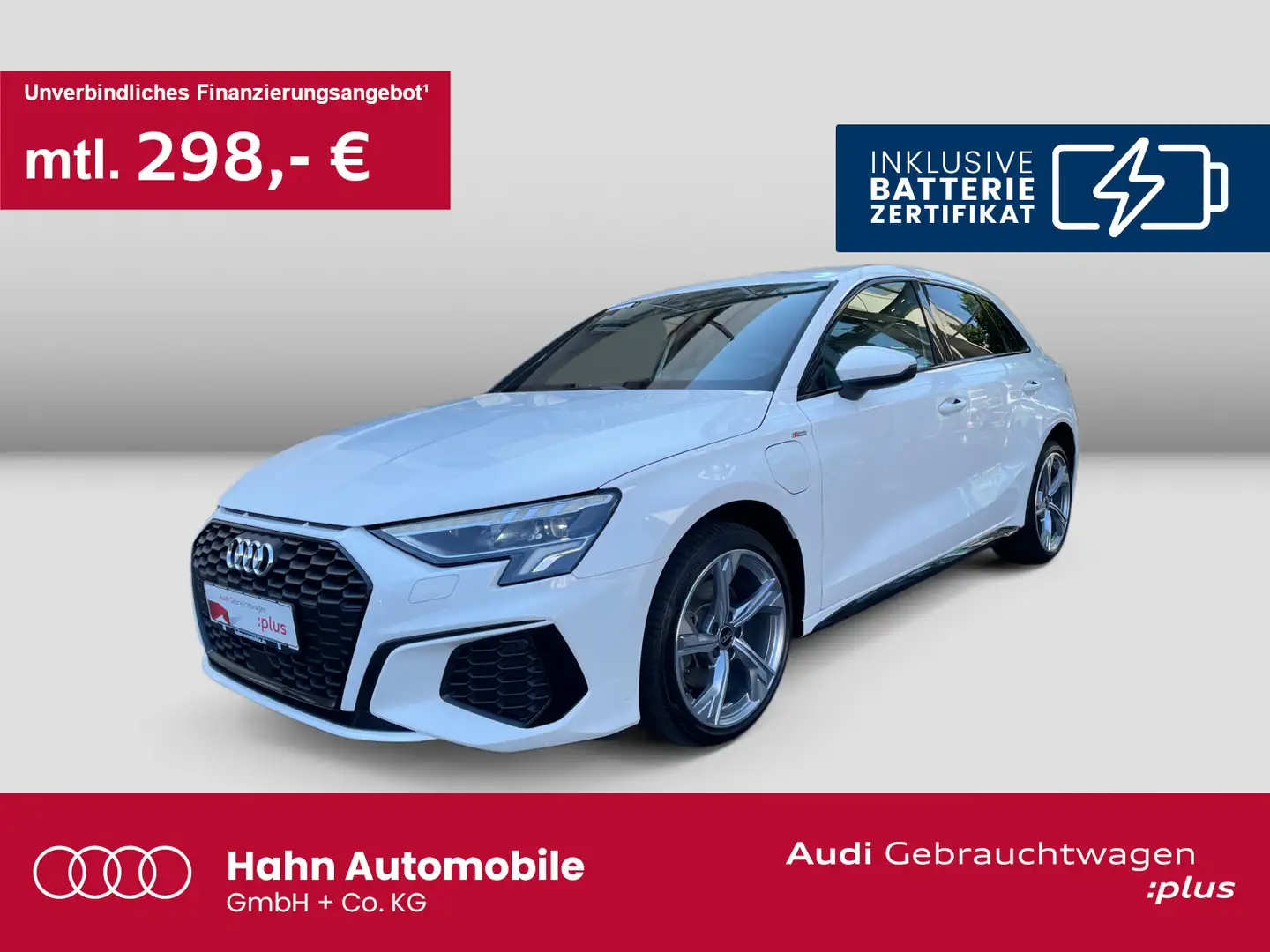 Audi A3 40TFSIe S-trc S-line LED CAM Carpla Weiß - 1
