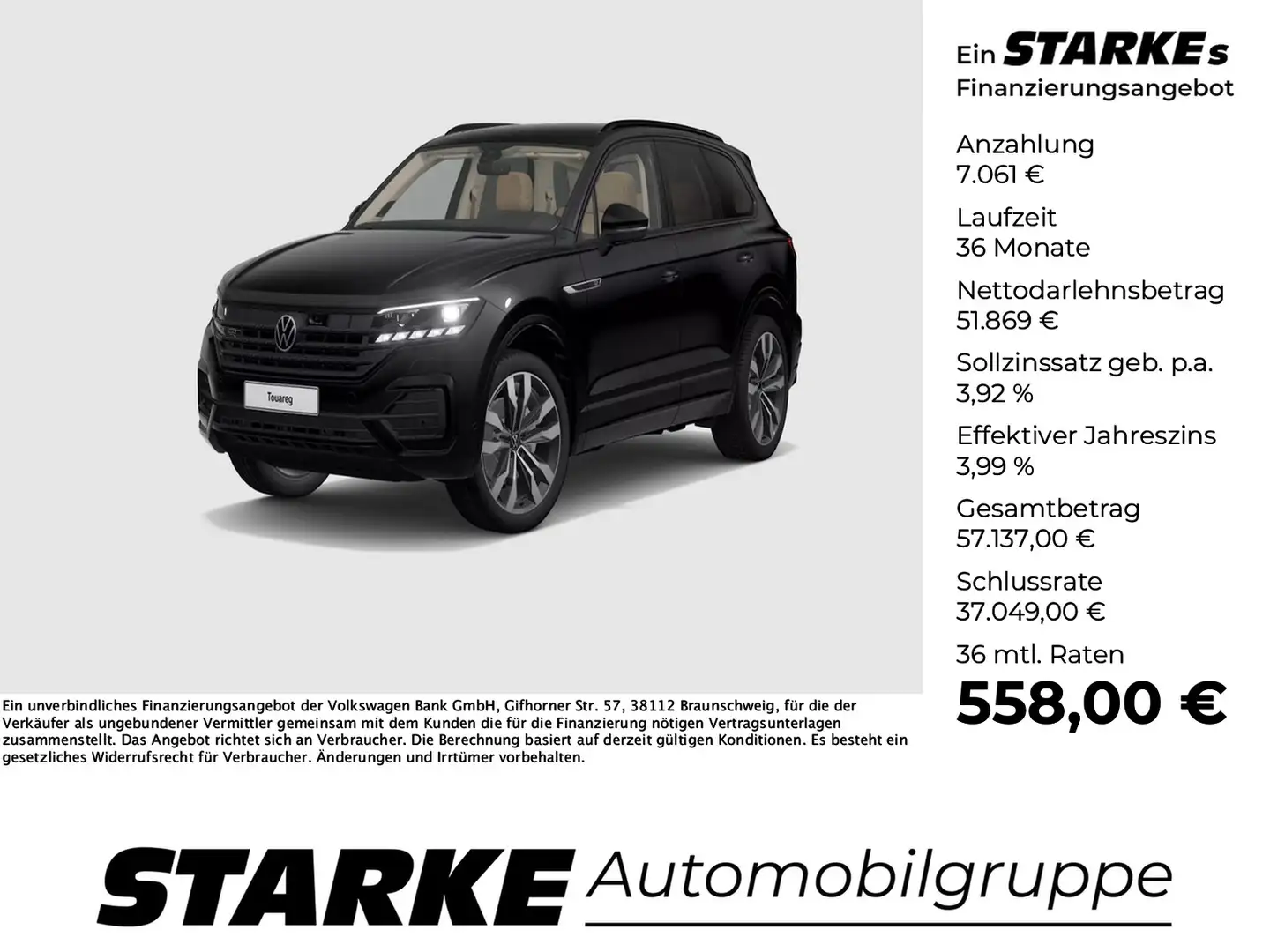 Volkswagen Touareg 3.0 TDI 4M R-Line Black Style Schwarz - 1