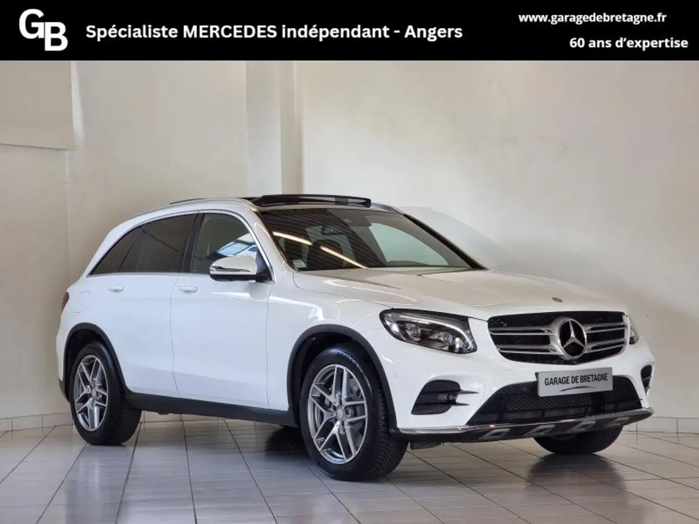 Mercedes-Benz GLC 250 250 d 204ch Sportline 4Matic 9G-Tronic Blanc - 1