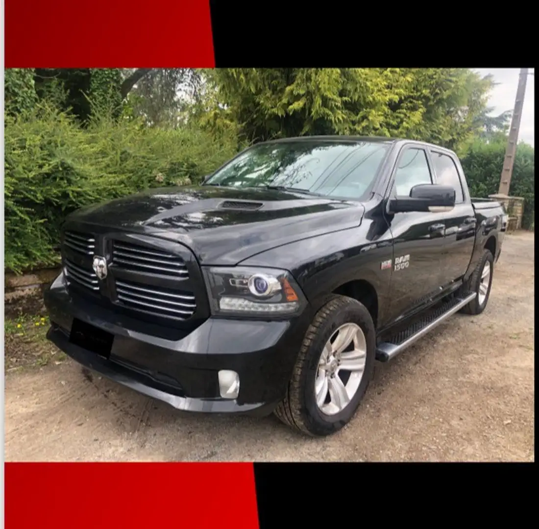 Dodge RAM 1500 sport gaz-essence tva recuperable en 4 places Negro - 1