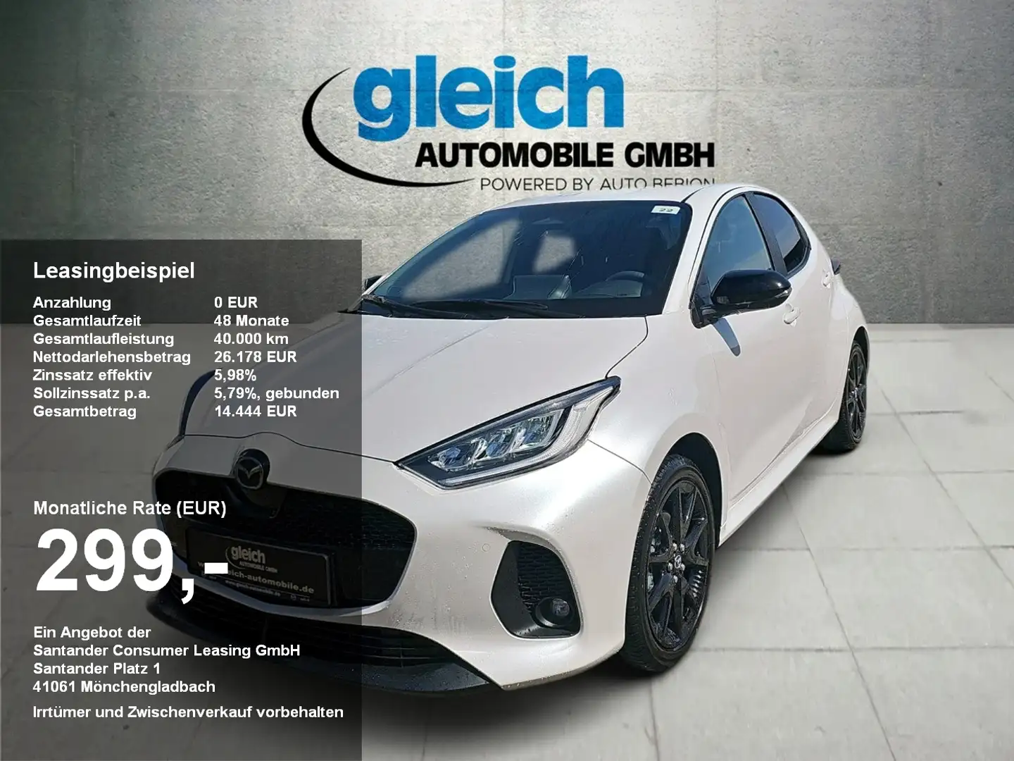 Mazda 2 Hybrid 1.5L VVT-i 116 PS e-CVT FWD HOMURA Weiß - 1