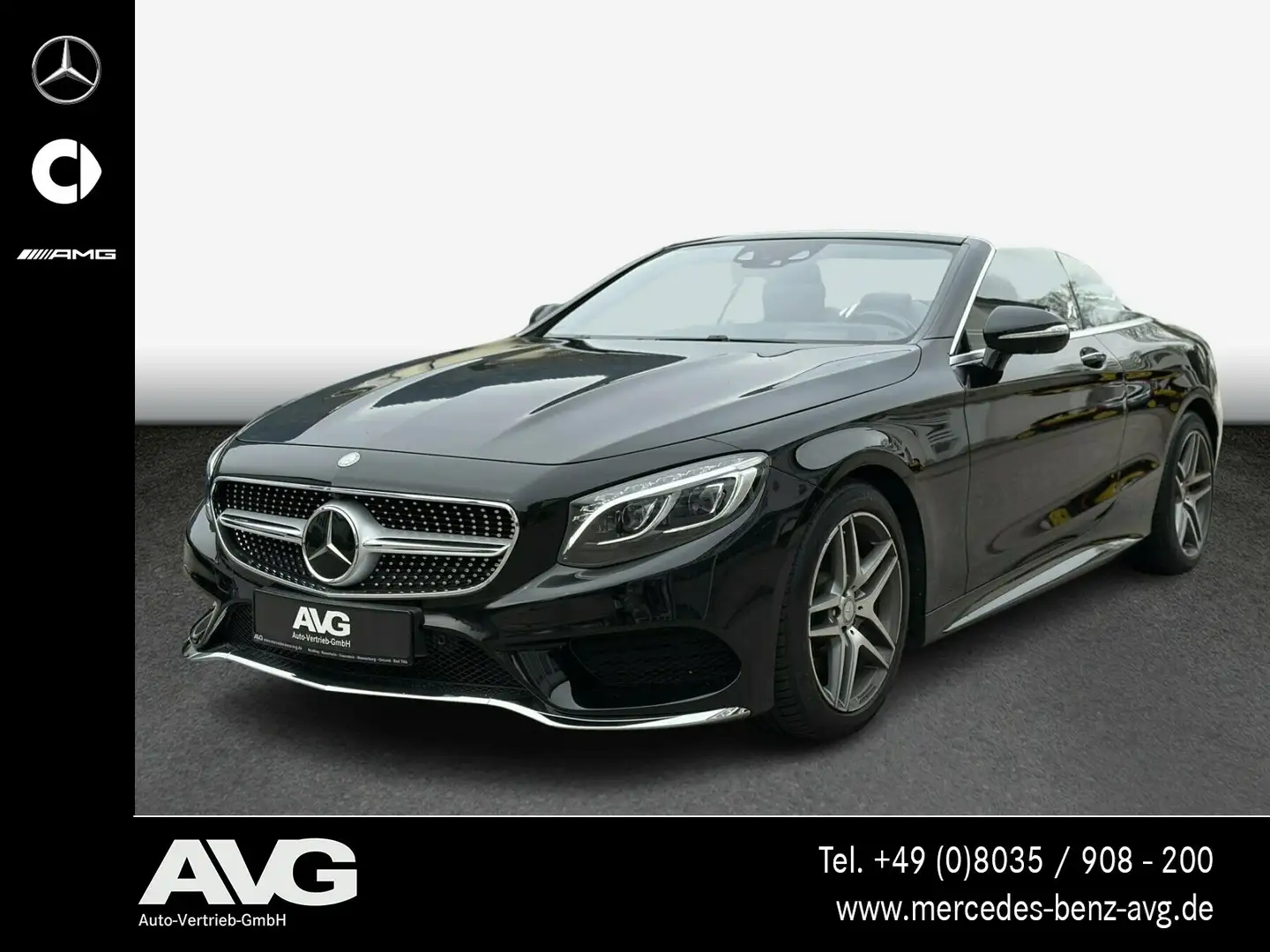 Mercedes-Benz S 500 S 500 Cabrio AMG ILS-LED HUD BURM 360° DISTR DVD Negro - 1