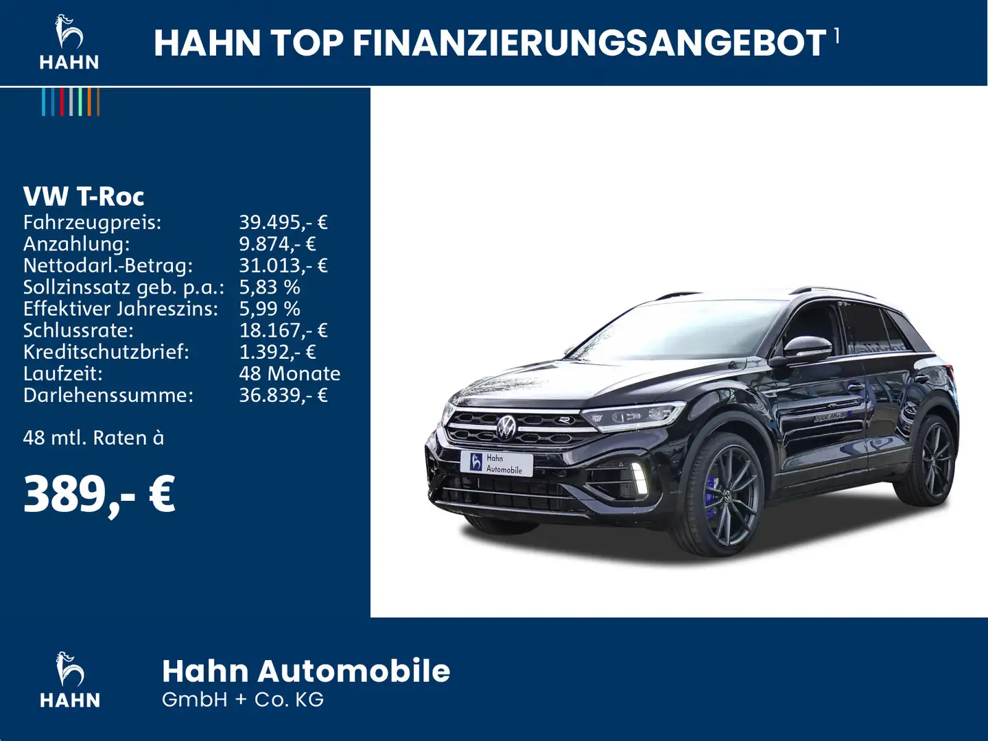 Volkswagen T-Roc R 2.0l TSI 4MOTION 300PS Pano Kamera Winte Schwarz - 2