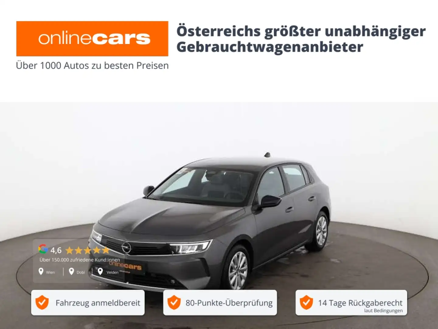 Opel Astra L 1.2 Turbo Edition LED NAVI R-CAM TEMPOMAT Grau - 1