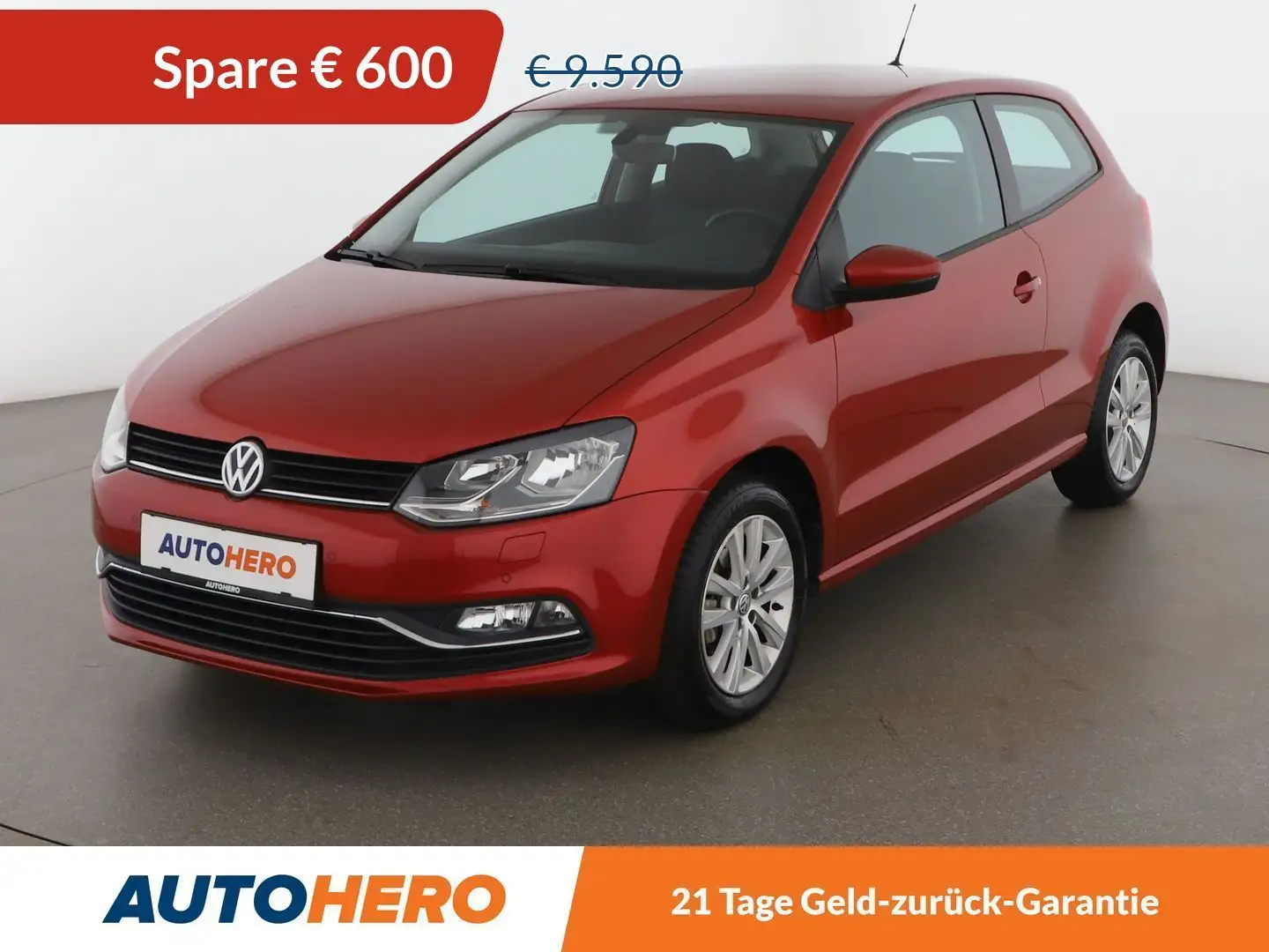 Volkswagen Polo 1.0 Comfortline BlueMotion Tech *TEMPO*SHZ*BT*ALU* Rot - 1