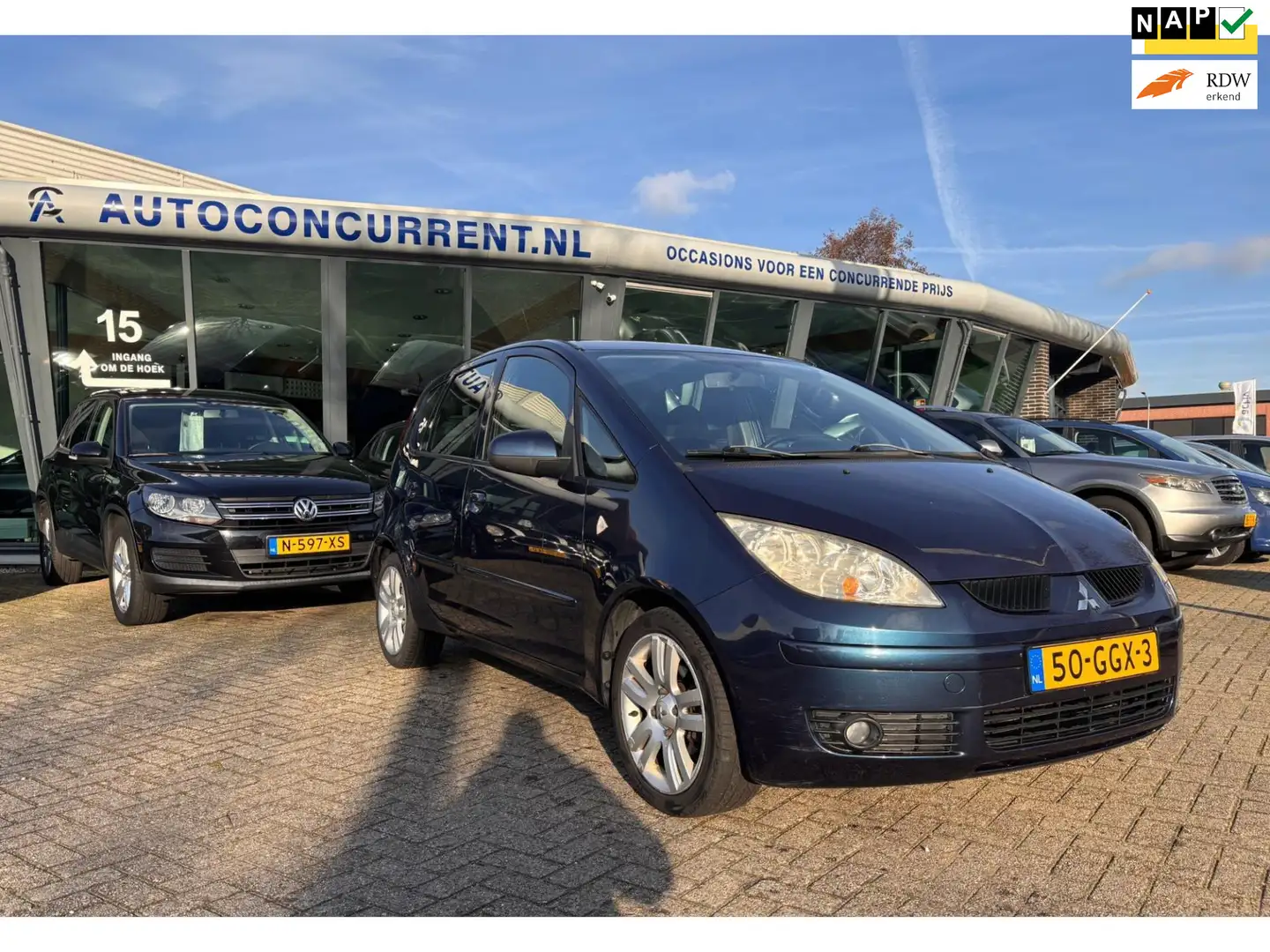 Mitsubishi Colt 1.3 Incharge+, Airco, Inruil mogelijk. Blauw - 1