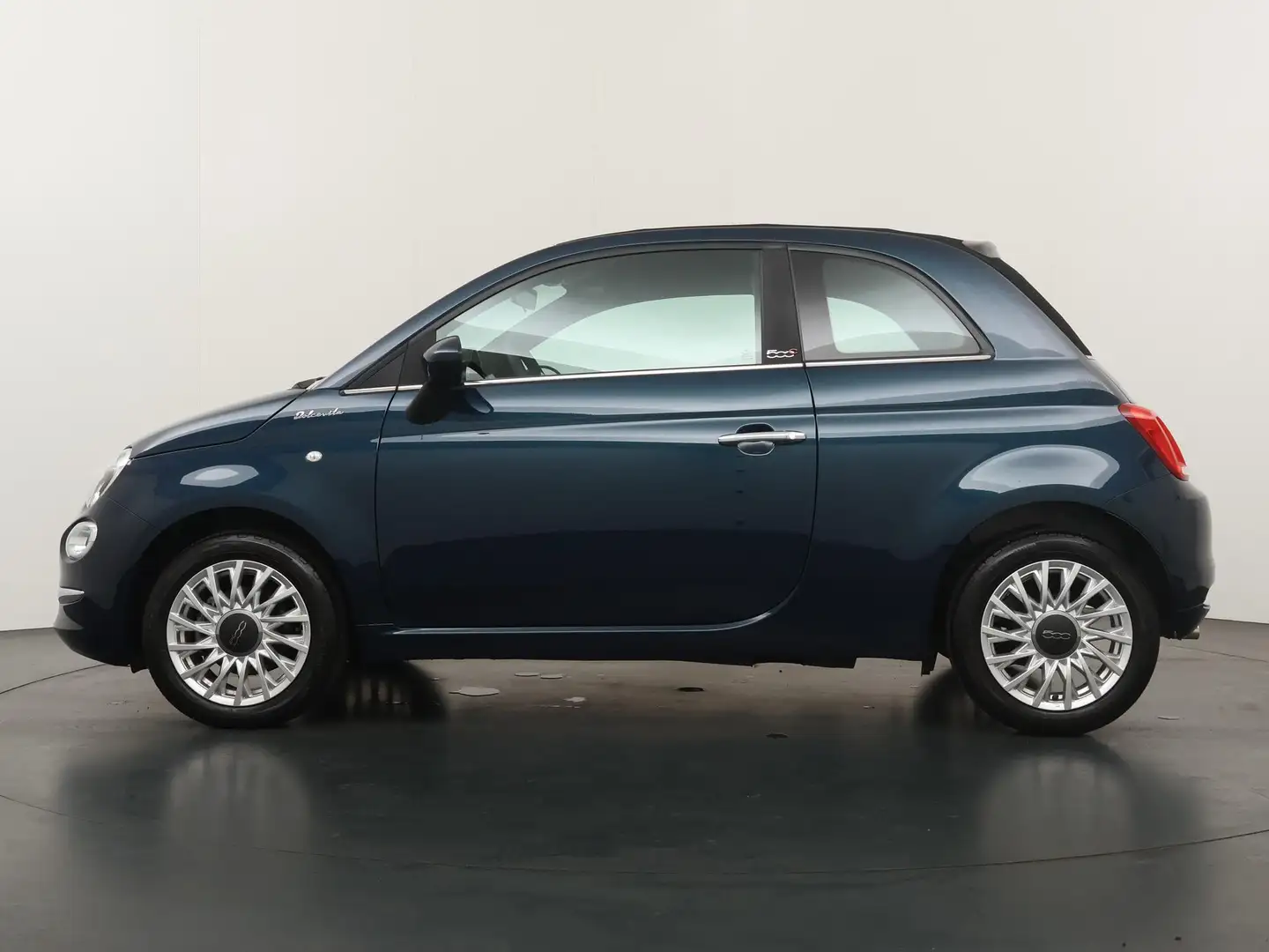 Fiat 500 1.0 Hybrid Dolcevita | Stoffen Panoramadak & autom Blauw - 2