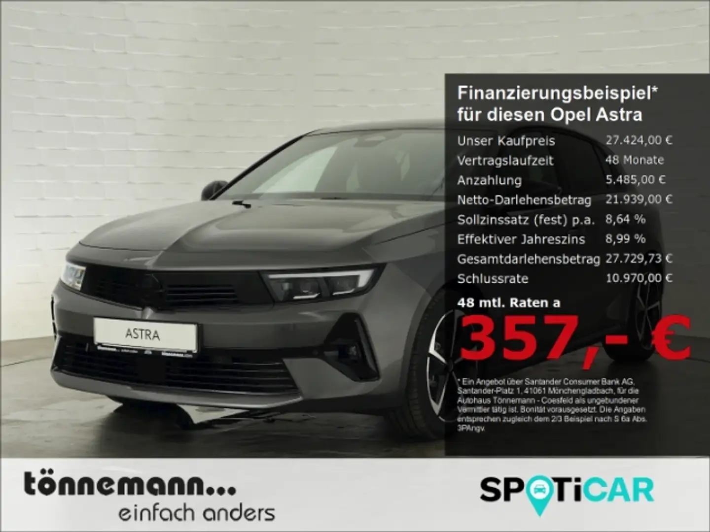 Opel Astra L LIM. GS AT+NAVI+KEYLESS+MATRIX-LED-LICHT+360°KAM Grau - 1