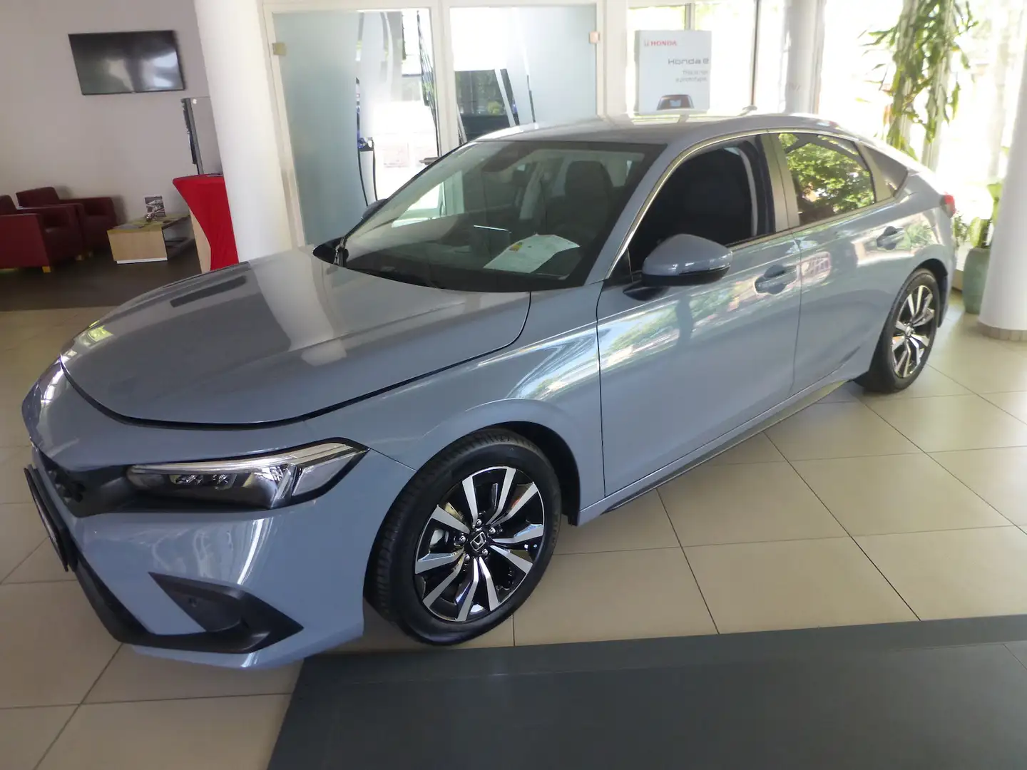 Honda Civic 2,0 i-MMD e:HEV Elegance LED | NAVI | ACC Gris - 2