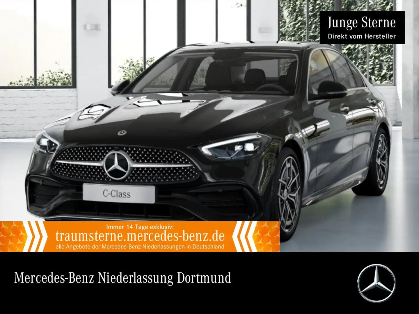 Mercedes-Benz C 200 d AMG+LED+KAMERA+TOTW+KEYLESS+9G Noir - 1