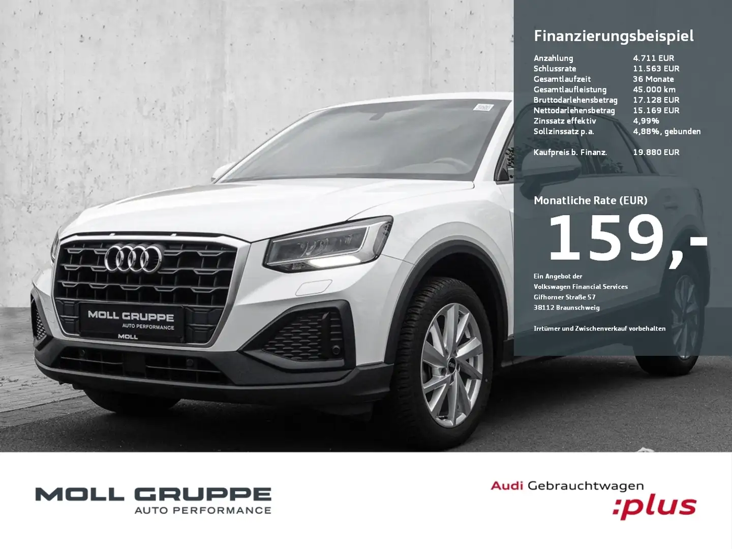 Audi Q2 30 TFSI Schaltgetriebe 2xKLIMA AUT EL.HECK LM Biały - 1