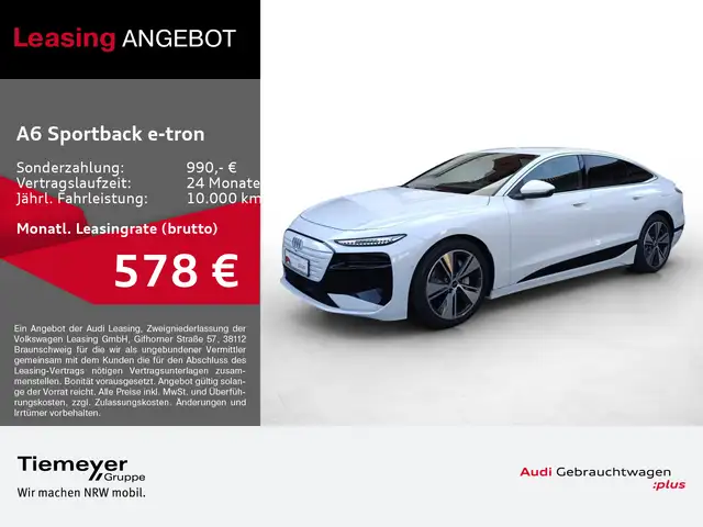 Audi A6 e-tron A6 e tron Sportback Q AHK 360 HuD LUFT LM20 BuO